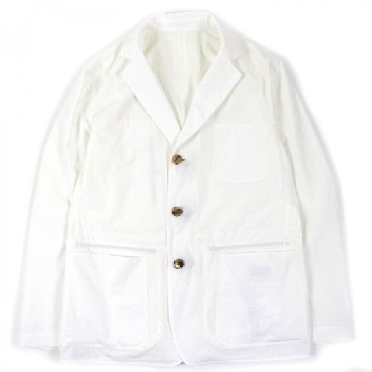 HERMES Jacket Main: 100% cotton, part: 92% nylon, part: 8% polyurethane White off-white mens 52 Used Authentic