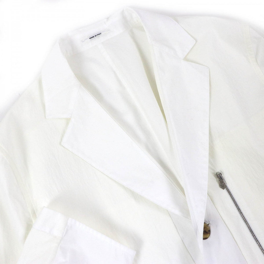 HERMES Jacket Main: 100% cotton, part: 92% nylon, part: 8% polyurethane White off-white mens 52 Used Authentic