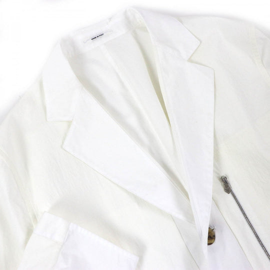 HERMES Jacket Main: 100% cotton, part: 92% nylon, part: 8% polyurethane White off-white mens 52 Used Authentic