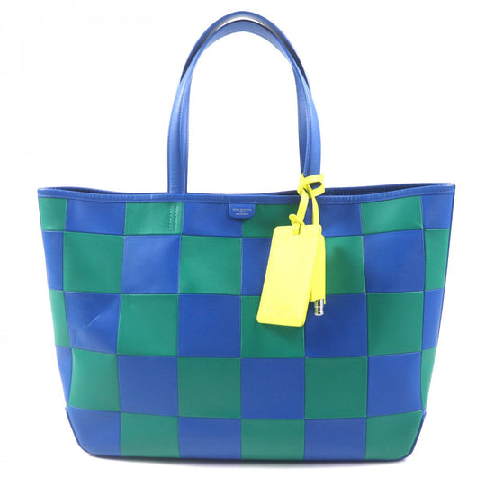 PELLE MORBIDA Tote Bag PMO-MB064MA Main: Cowhide Blue green MARRAKECH mens Used Authentic