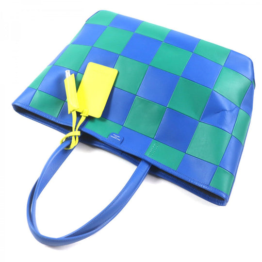 PELLE MORBIDA Tote Bag PMO-MB064MA Main: Cowhide Blue green MARRAKECH mens Used Authentic