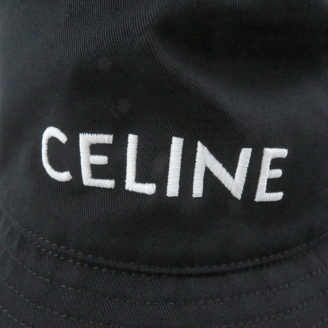 CELINE hat Main: 100% cotton black 2AUO4968P mens XL Used Authentic