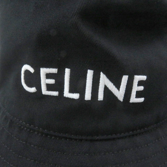 CELINE hat Main: 100% cotton black 2AUO4968P mens XL Used Authentic
