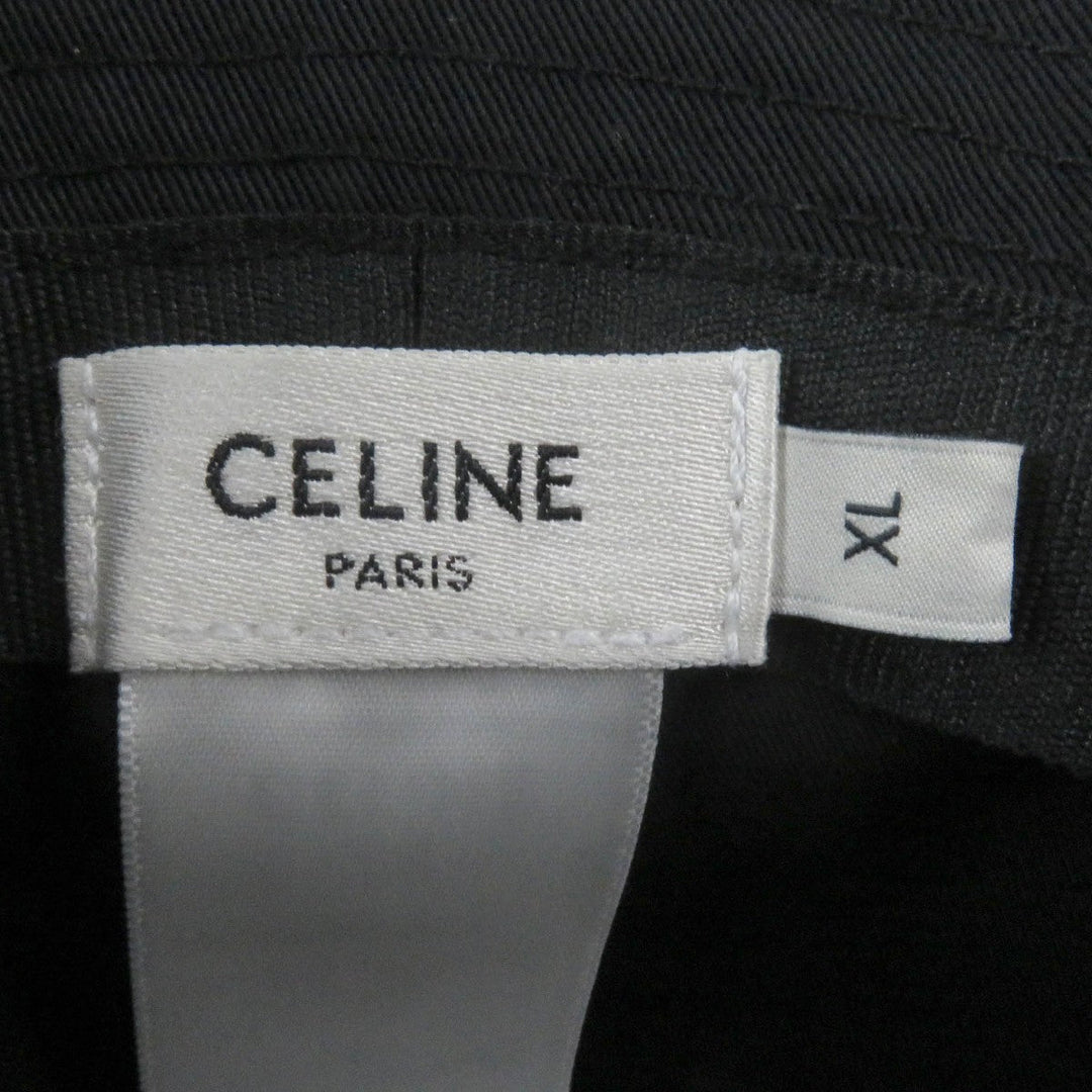 CELINE hat Main: 100% cotton black 2AUO4968P mens XL Used Authentic