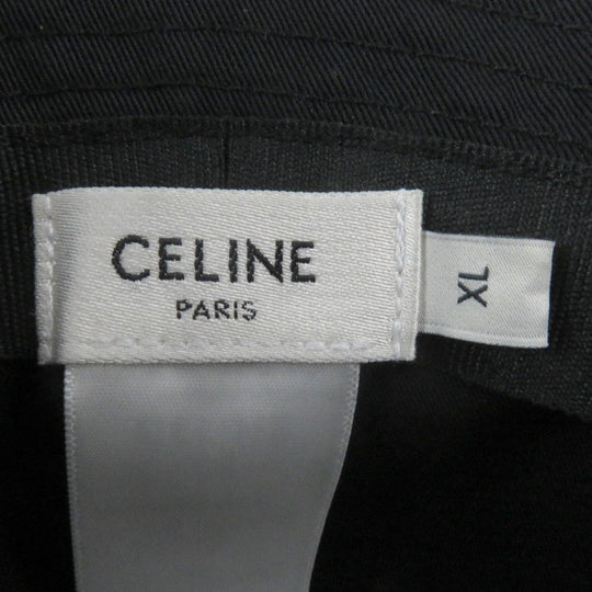 CELINE hat Main: 100% cotton black 2AUO4968P mens XL Used Authentic