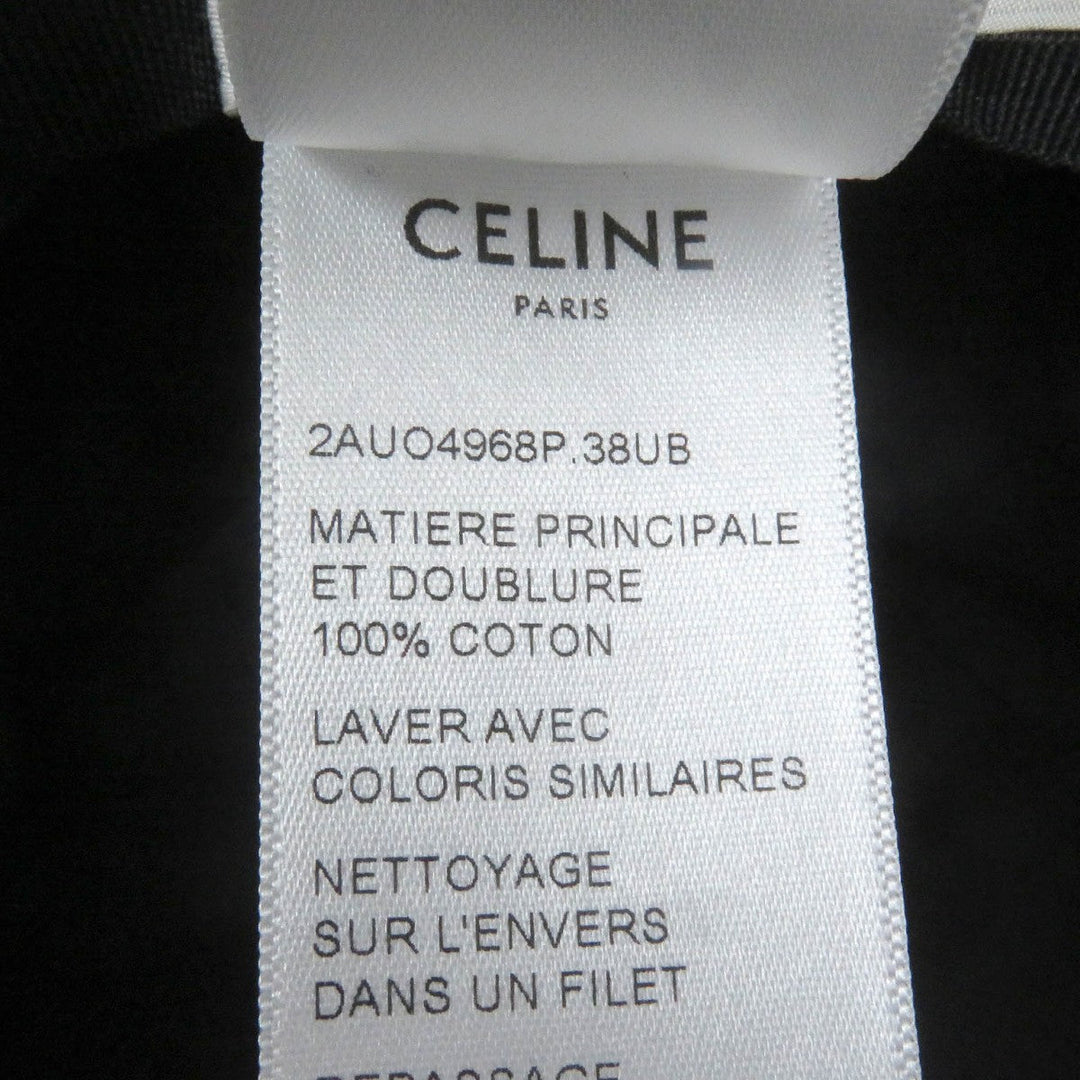 CELINE hat Main: 100% cotton black 2AUO4968P mens XL Used Authentic