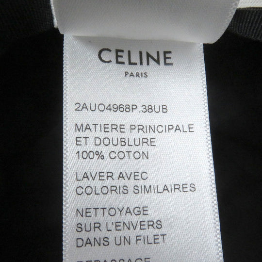 CELINE hat Main: 100% cotton black 2AUO4968P mens XL Used Authentic