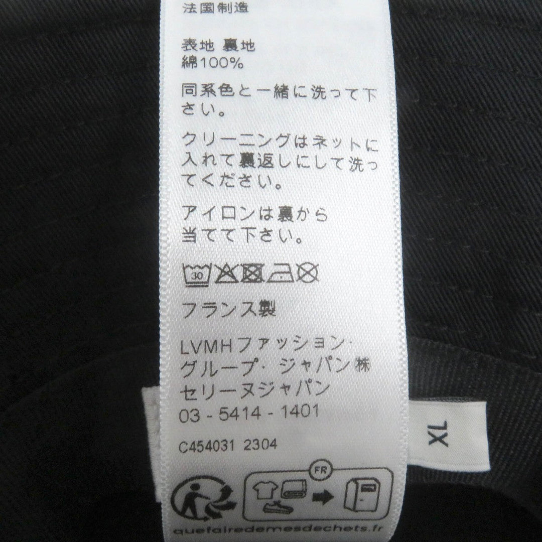 CELINE hat Main: 100% cotton black 2AUO4968P mens XL Used Authentic