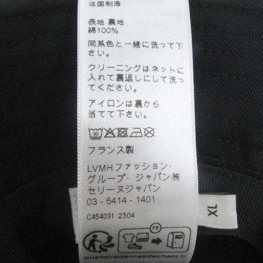 CELINE hat Main: 100% cotton black 2AUO4968P mens XL Used Authentic