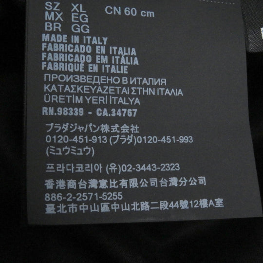 PRADA hat Nylon black 2HC137 XL