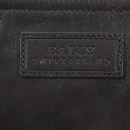 BALLY Messenger bag leather Dark brown TAISTEN mens Used Authentic