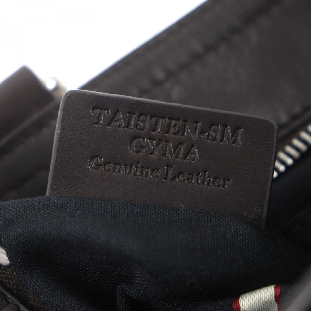 BALLY Messenger bag leather Dark brown TAISTEN mens Used Authentic