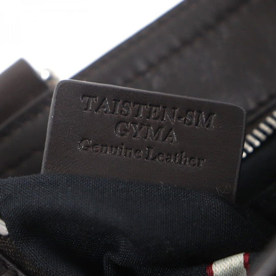 BALLY Messenger bag leather Dark brown TAISTEN mens Used Authentic