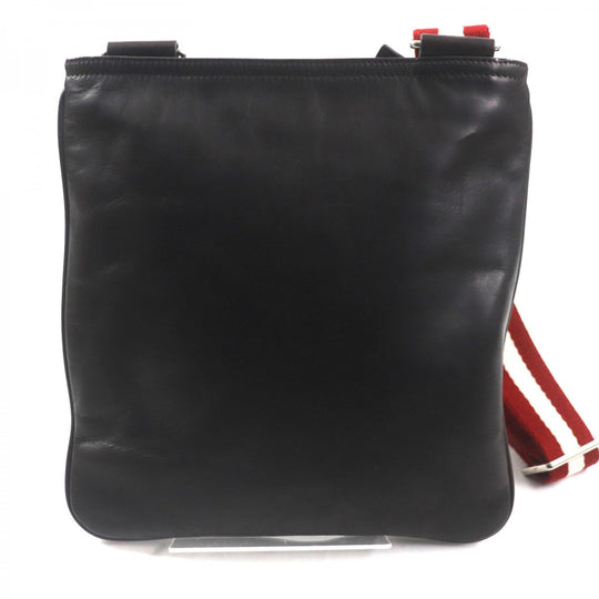 BALLY Messenger bag leather Dark brown TAISTEN mens Used Authentic