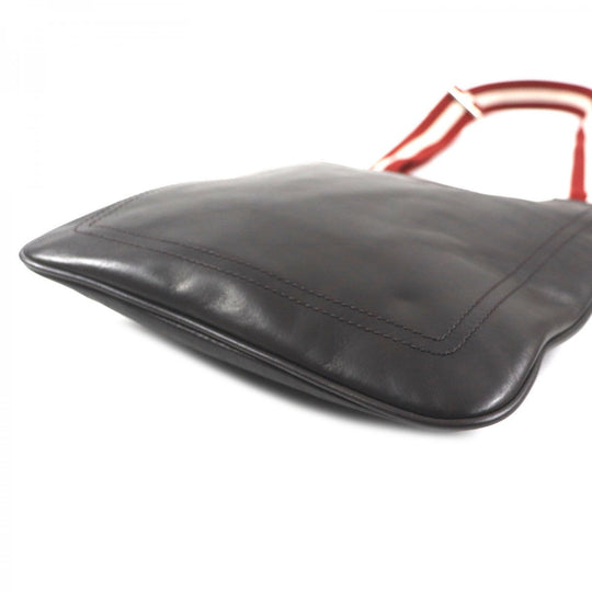BALLY Messenger bag leather Dark brown TAISTEN mens Used Authentic