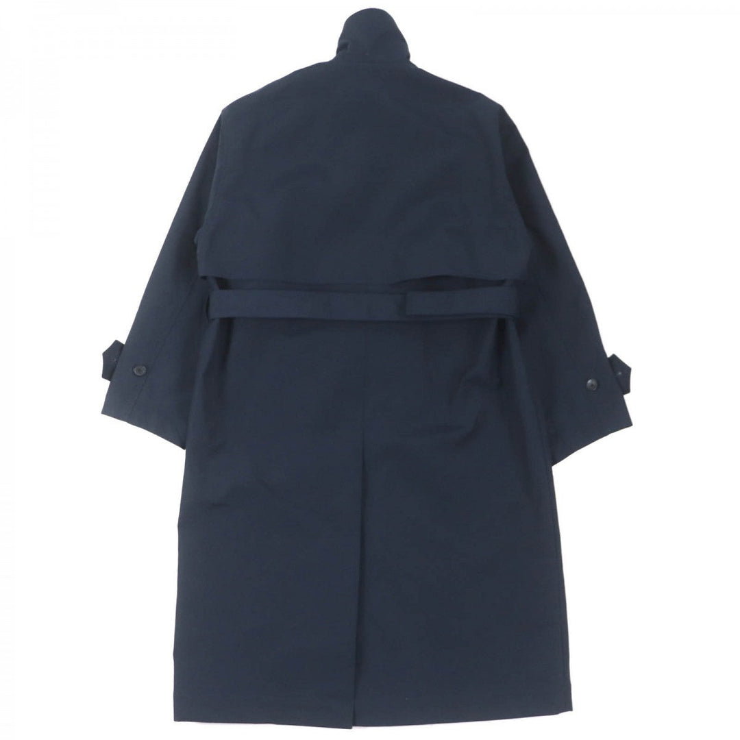 MAISON KITSUNE coat DU02206WQ0005 Outer material: 66% cotton, Outer material: 20% polyurethane, Outer material: 14% nylon, Lining: 100% nylon, Part: 45% acrylic Navy mens S Used Authentic
