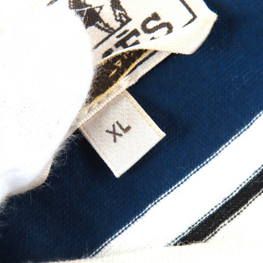 HERMES Short sleeve T-shirt Main: 70% linen, Main: 30% cotton, Part: 100% linen OCEAN mens XL Used Authentic