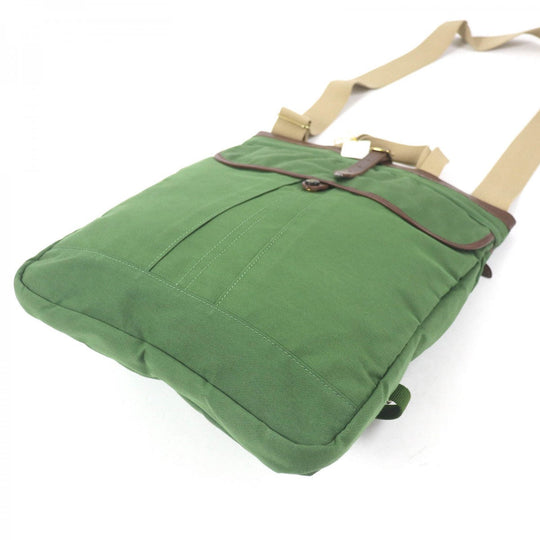 PORTER Shoulder Bag 571-09744 Main: Canvas, Part: Leather green COPPI mens Used Authentic