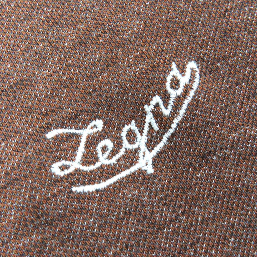 Ermenegildo Zegna Short sleeve polo shirt UR586 Main: 100% cotton Brown mens 52 Used Authentic