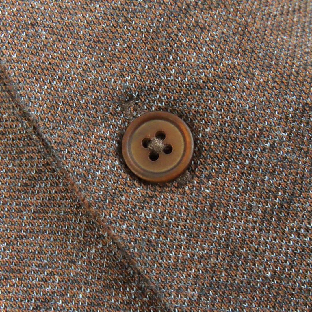 Ermenegildo Zegna Short sleeve polo shirt UR586 Main: 100% cotton Brown mens 52 Used Authentic