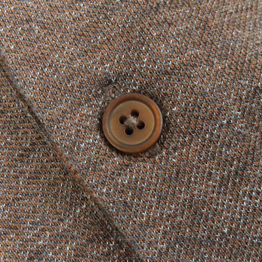Ermenegildo Zegna Short sleeve polo shirt UR586 Main: 100% cotton Brown mens 52 Used Authentic