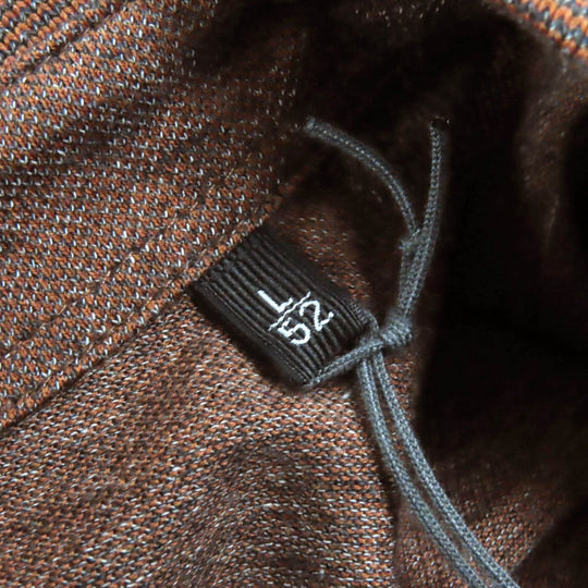 Ermenegildo Zegna Short sleeve polo shirt UR586 Main: 100% cotton Brown mens 52 Used Authentic