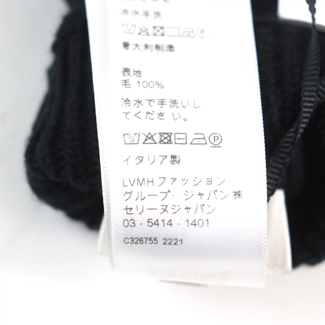 CELINE gloves 2AC55588S Main: 100% wool Black White mens L Used Authentic