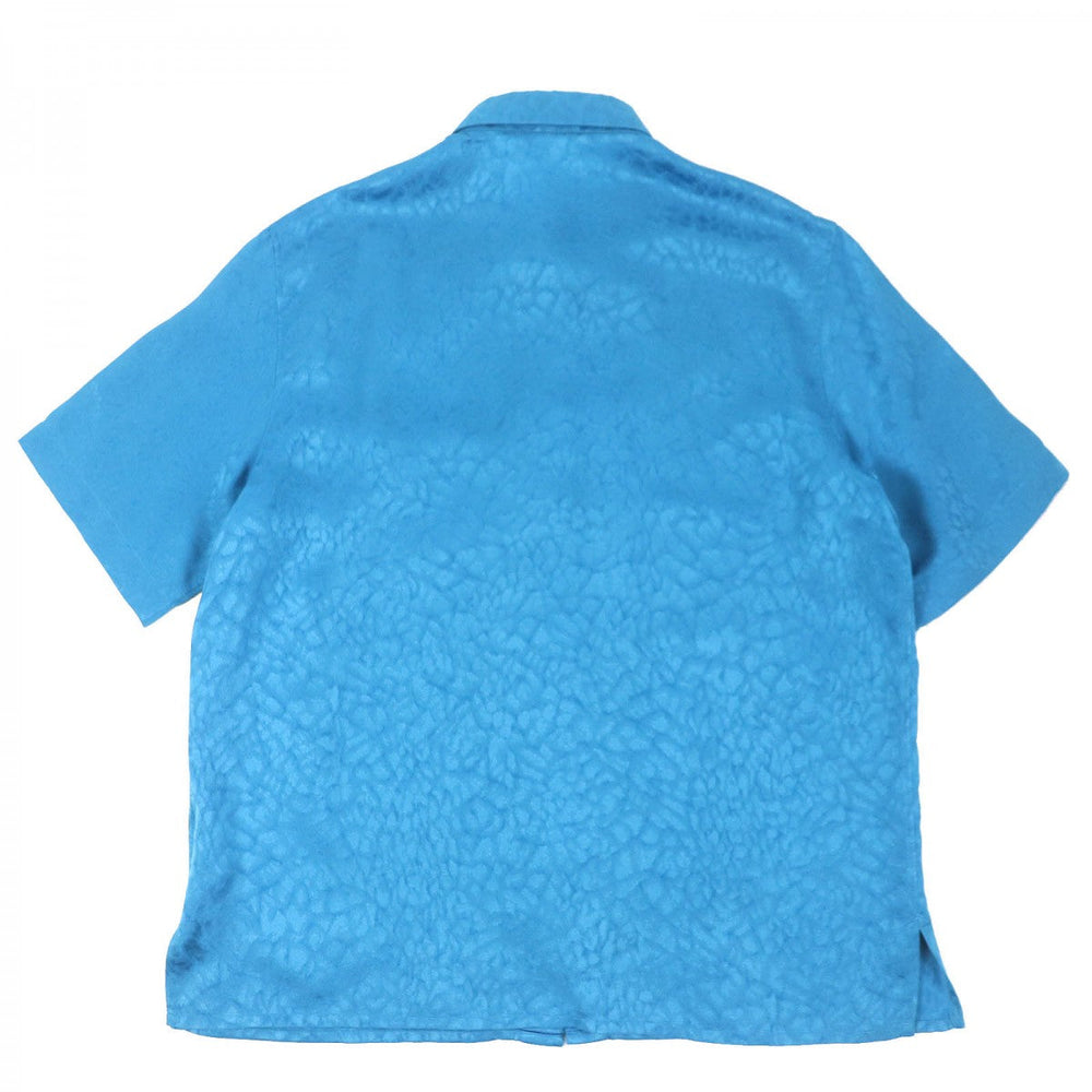 Dior HOMME Short sleeve shirt 033C508B5544 Main: 51% polyester, Main: 49% silk Blue type mens 41 Used Authentic
