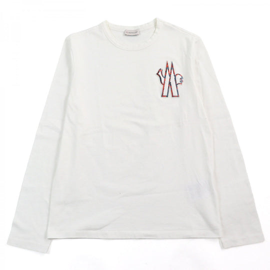MONCLER Long-sleeved T-shirt F10918D70120 8390T cotton Off-white type MAGLIA T-SHIRT M/LUNGA S