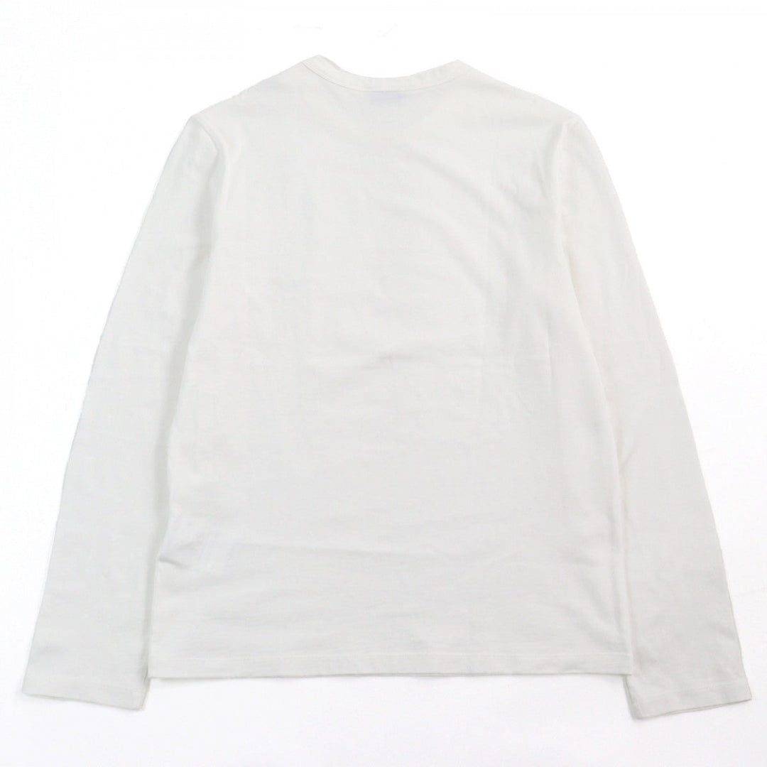 MONCLER Long-sleeved T-shirt F10918D70120 8390T cotton Off-white type MAGLIA T-SHIRT M/LUNGA S