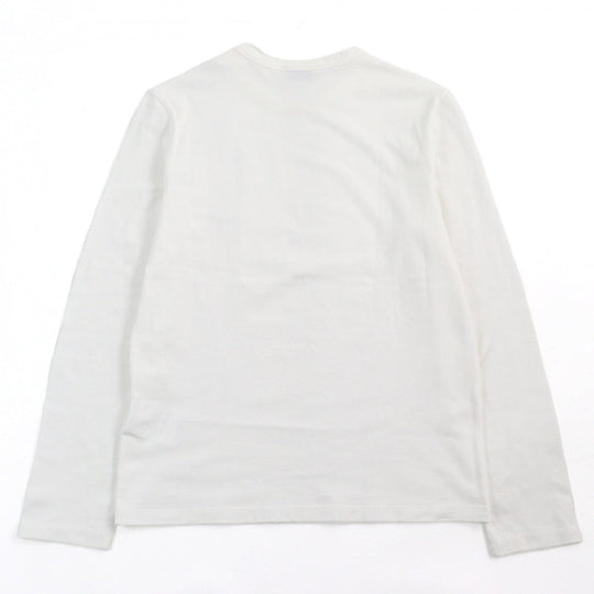 MONCLER Long-sleeved T-shirt F10918D70120 8390T cotton Off-white type MAGLIA T-SHIRT M/LUNGA S