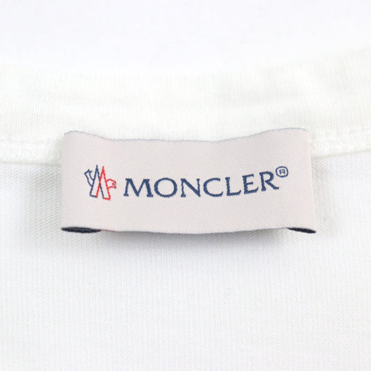 MONCLER Long-sleeved T-shirt F10918D70120 8390T cotton Off-white type MAGLIA T-SHIRT M/LUNGA S