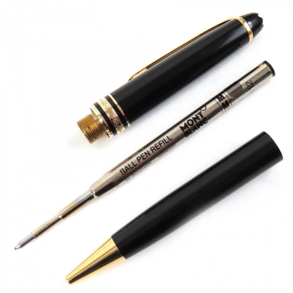 MONTBLANC Ballpoint pen Resin, Gold Plated black Meisterstck Classic mens(Unisex) Used Authentic