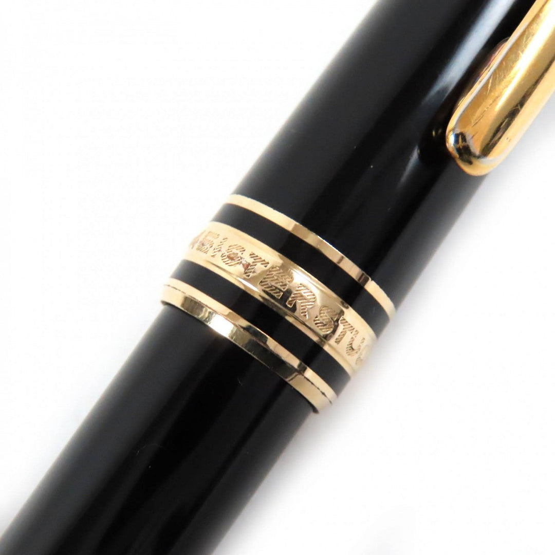 MONTBLANC Ballpoint pen Resin, Gold Plated black Meisterstck Classic mens(Unisex) Used Authentic