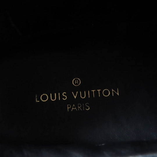 LOUIS VUITTON sneakers Monogram canvas, mesh black Fastlane line mens 6 Used Authentic