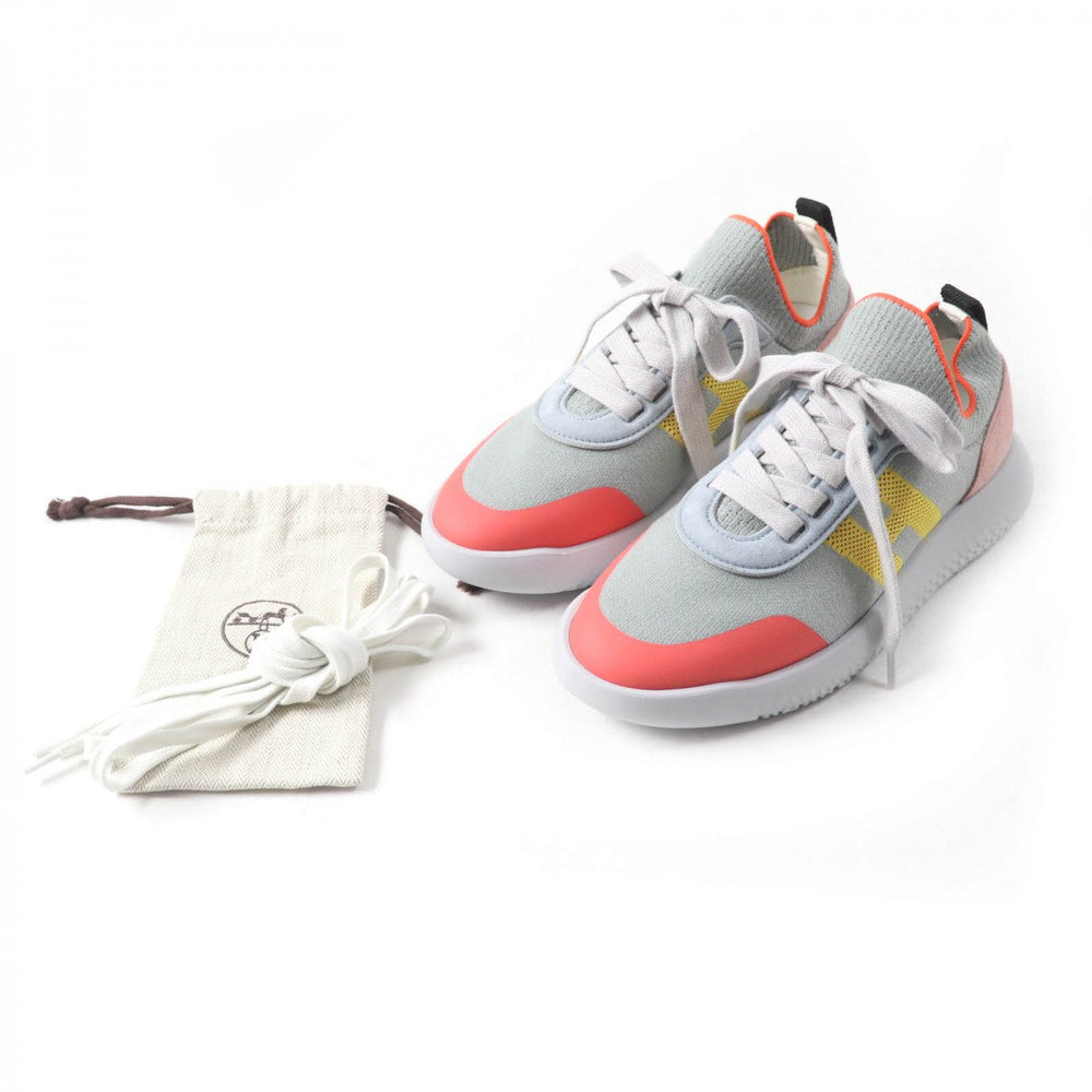 HERMES sneakers canvas Multi crew 35