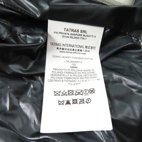 TATRAS down coat LTKL20A4507-P Outer: 100% nylon, Filling: 90% down, Filling: 10% feather, Lining: 100% nylon Dark gray BABILA Kids Used Authentic