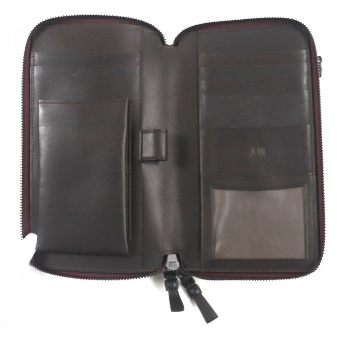 Dunhill Long Wallet Purse L2V545R leather Bordeaux CHASSIS chassis