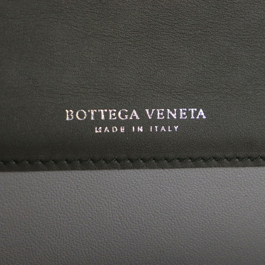BOTTEGAVENETA Long Wallet Purse Main: Leather khaki mens Used Authentic