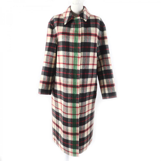 MACKINTOSH LONDON Stainless collar coat G5B17-287-45 Main: 90% wool, Main: 10% nylon Multi/Brown Women 38 Used Authentic