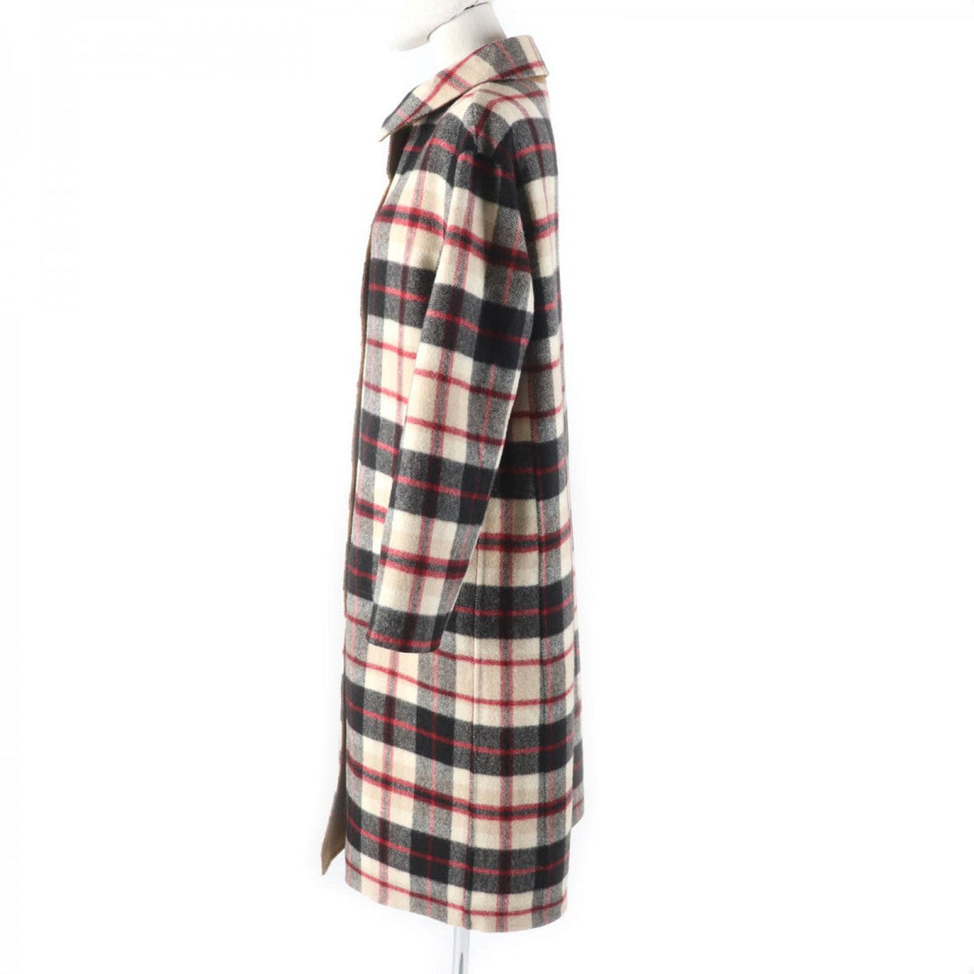 MACKINTOSH LONDON Stainless collar coat G5B17-287-45 Main: 90% wool, Main: 10% nylon Multi/Brown Women 38 Used Authentic