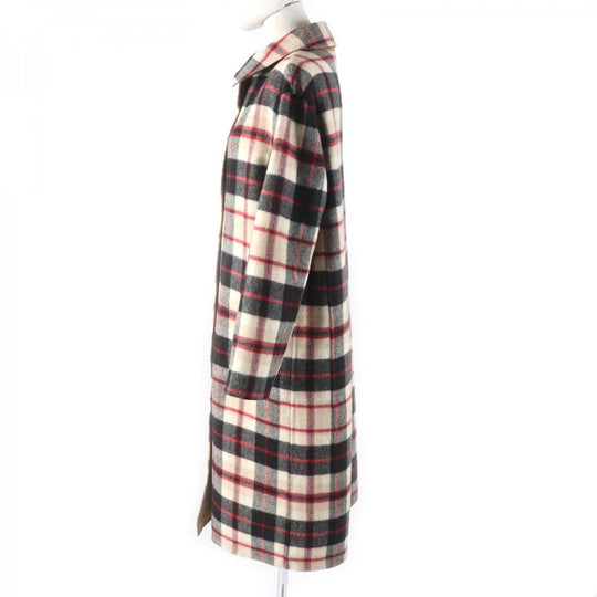 MACKINTOSH LONDON Stainless collar coat G5B17-287-45 Main: 90% wool, Main: 10% nylon Multi/Brown Women 38 Used Authentic