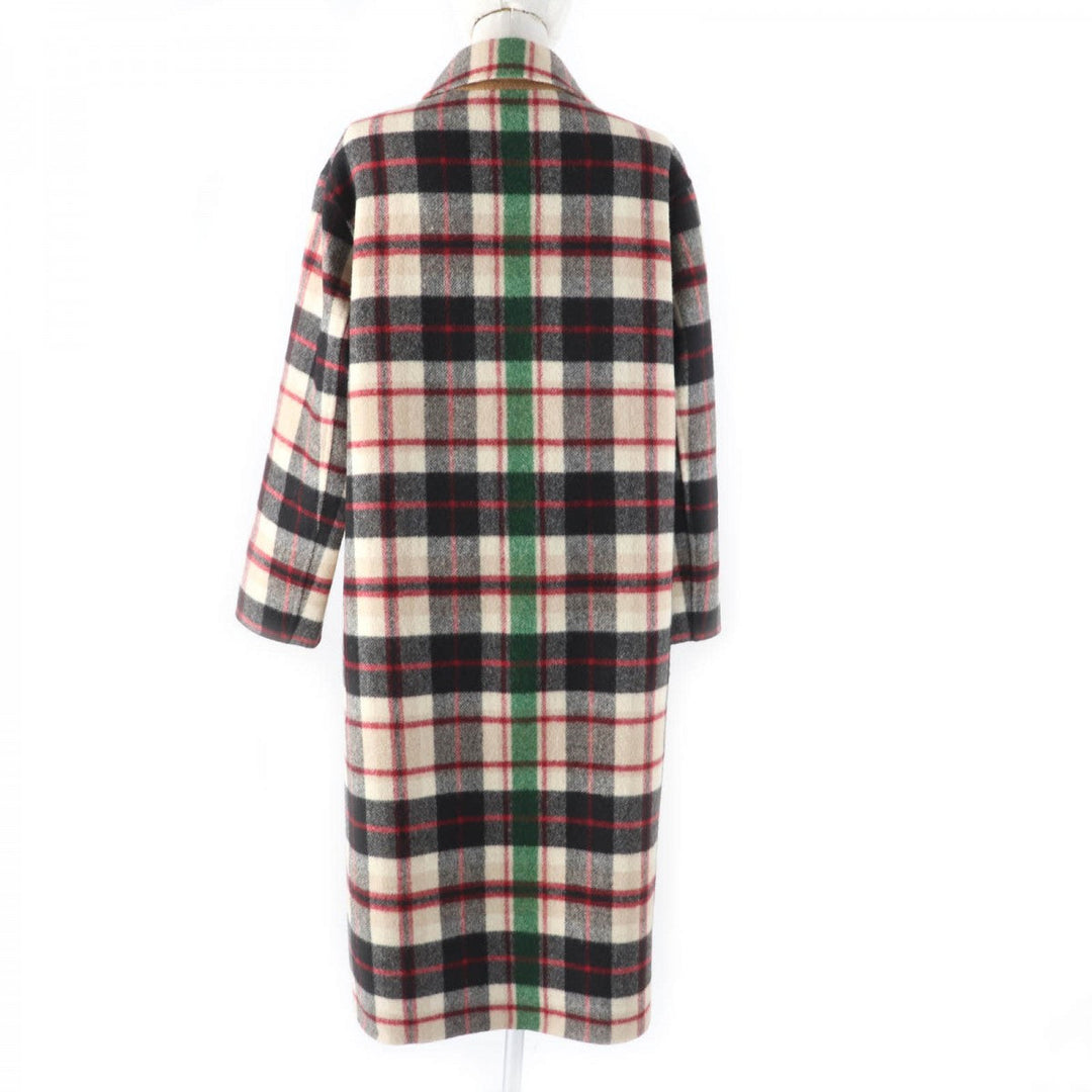 MACKINTOSH LONDON Stainless collar coat G5B17-287-45 Main: 90% wool, Main: 10% nylon Multi/Brown Women 38 Used Authentic