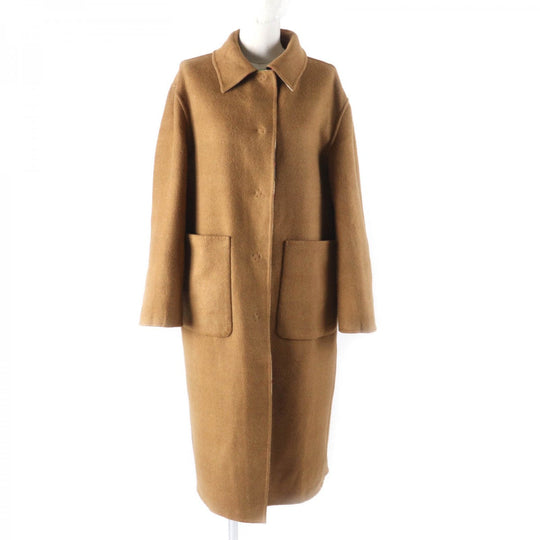 MACKINTOSH LONDON Stainless collar coat G5B17-287-45 Main: 90% wool, Main: 10% nylon Multi/Brown Women 38 Used Authentic