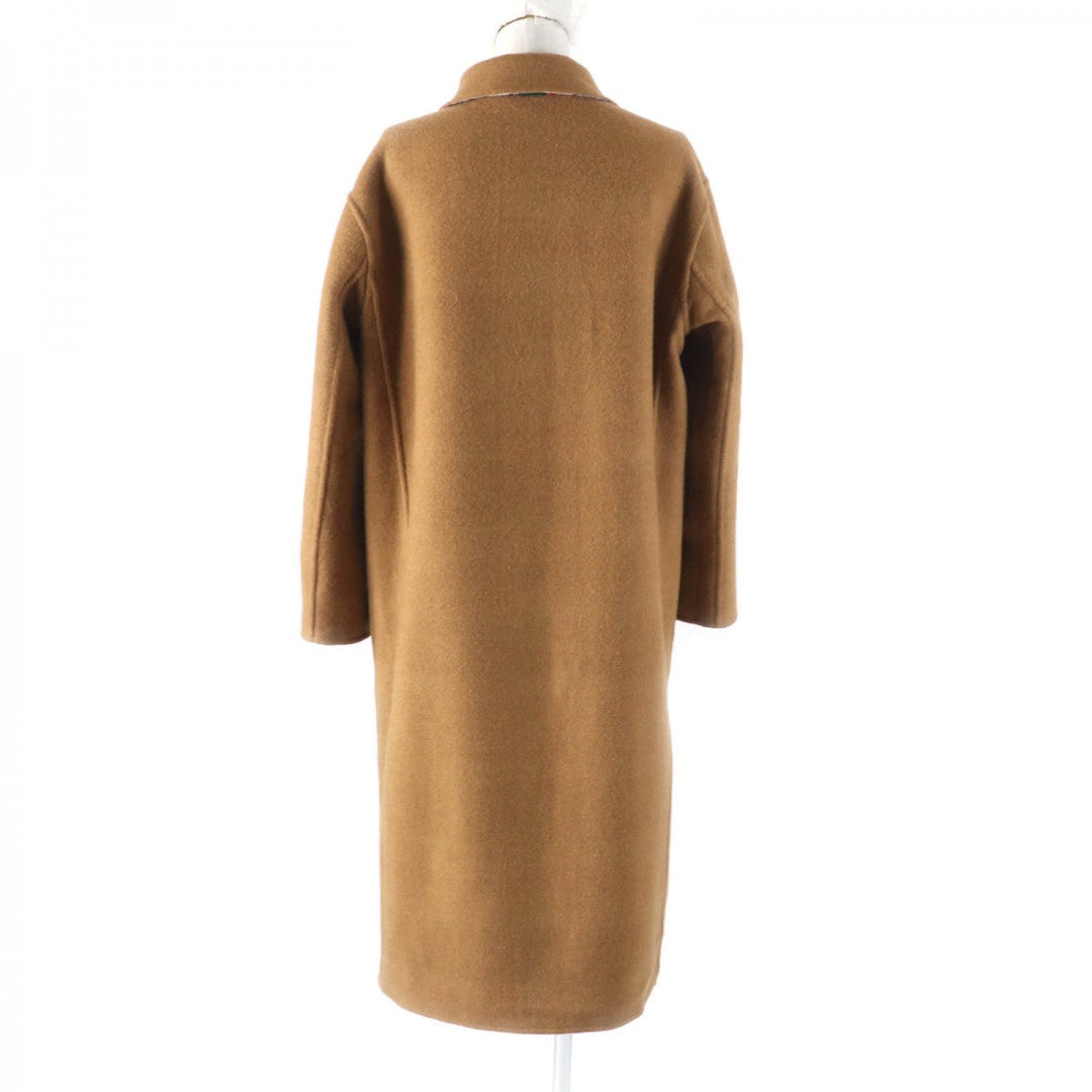 MACKINTOSH LONDON Stainless collar coat G5B17-287-45 Main: 90% wool, Main: 10% nylon Multi/Brown Women 38 Used Authentic