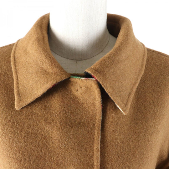MACKINTOSH LONDON Stainless collar coat G5B17-287-45 Main: 90% wool, Main: 10% nylon Multi/Brown Women 38 Used Authentic