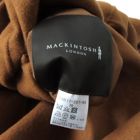 MACKINTOSH LONDON Stainless collar coat G5B17-287-45 Main: 90% wool, Main: 10% nylon Multi/Brown Women 38 Used Authentic