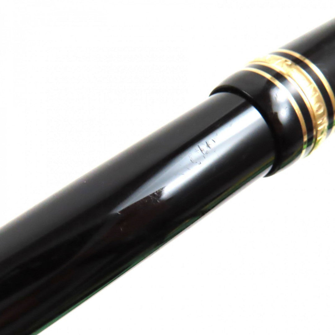 MONTBLANC Ballpoint pen Resin, Gold Plated black Meisterstckle Grand mens(Unisex) Used Authentic