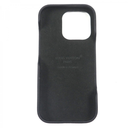 LOUIS VUITTON iPhone case M12551 Monogram canvas calf leather Black monogram Monogram bumper