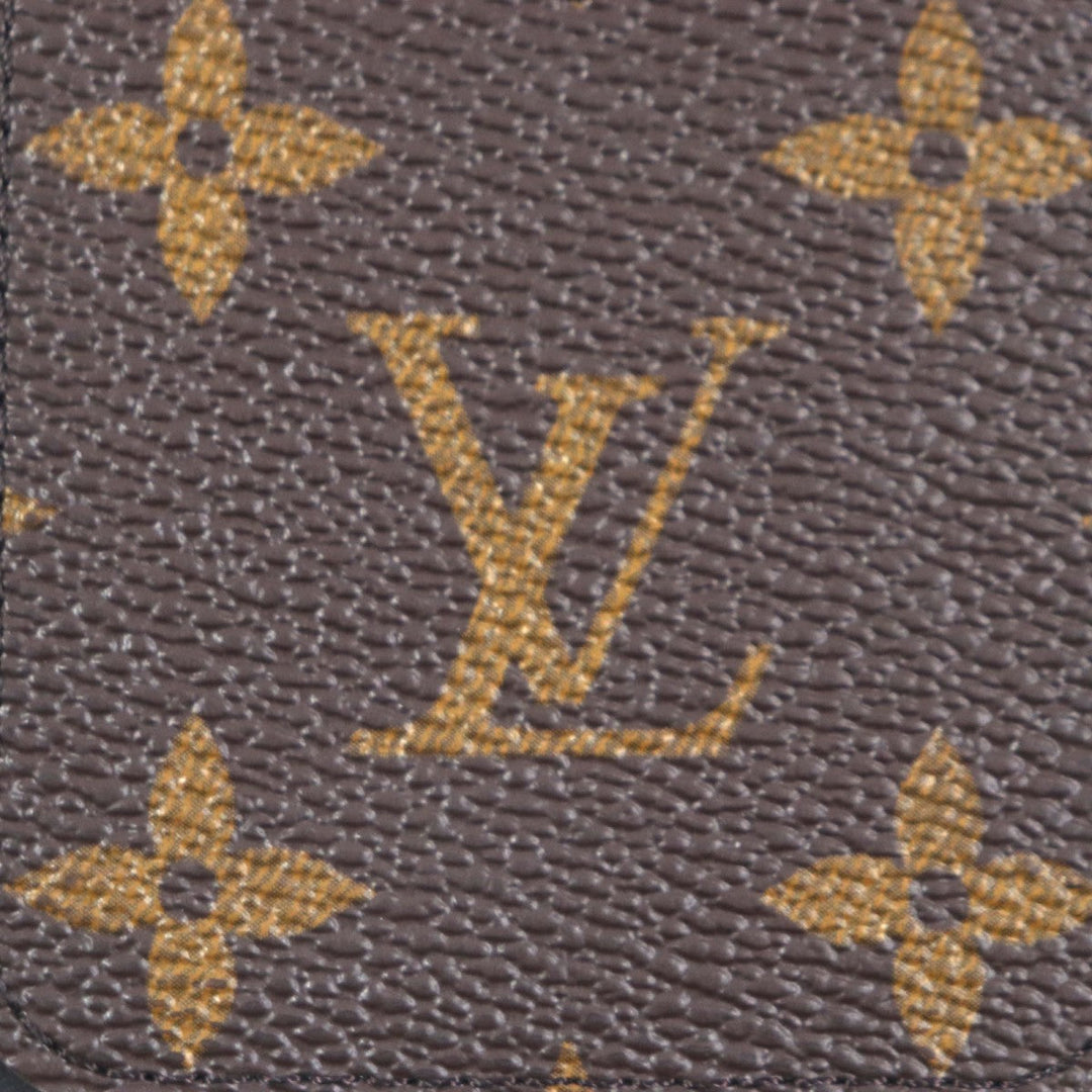 LOUIS VUITTON iPhone case M12551 Monogram canvas calf leather Black monogram Monogram bumper